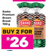 Sasko Premium Brown Bread-For 2 x 700g
