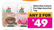 White Star Instant Porridge Assorted-For 2 x 1Kg