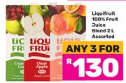 Liquifruit 100% Fruit Juice Blend Assorted-For Any 3 x 2Ltr