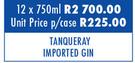 Tanqueray Imported Gin-12 x 750ml