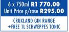 Cruxland Gin Range-6 x 750ml