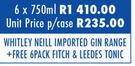 Whitley Neill Imported Gin Range-6 x 750ml