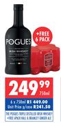 The Pogues Triple Distilled Irish Whisky-750ml