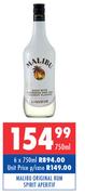 Malibu Original Rum Spirit Apertif-6 x 750ml