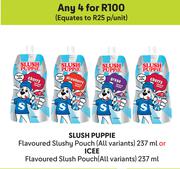 Slush Puppie Flavoured Slushy Pouch 237ml Or ICEE Flavoured Slush Pouch(All Variant) 237ml-For Any 4