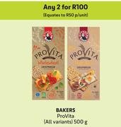 Bakers ProVita (All Variants)-For Any 2 x 500g