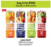 Liqui Fruit 100% Fruit Juice (All Variants)-For Any 4 x 1Ltr