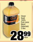 Clover Quali 100% Fruit Juice Blend(Selected)-2Ltr Each