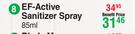 EF-Active Sanitizer Spray-85ml