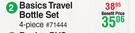 Basics Travel Bottle Set 4 Piece