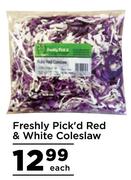 Freshly Pick'd Red & White Coleslaw- Each