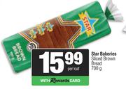 Star Bakeries Sliced Brown Bread-700g Per Loaf