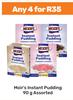 Moir's Instant Pudding Assorted-For Any 4 x 90g