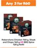 Roberstons Chicken 168g, Steak And Chops 160g Or BBQ Spice 128g Refill-For Any 3