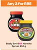 Beefy Bovril Or Marmite Spread-For Any 2 x 250g
