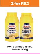 Moir's Vanilla Custard Powder-For 2 x 500g