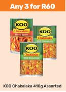 Koo Chakalaka Assorted-For Any 3 x 410g
