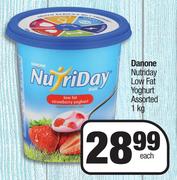 Danone Nutriday Low Fat Yoghurt Assorted-1Kg Each