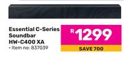 Samsung Essential C-Series Soundbar HW-C400 XA  