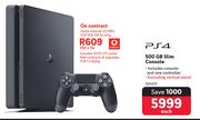 PS4 500GB Slim Console-Each