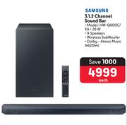Samsung 3.1.2 Channel Sound Bar HW-Q600C/XA