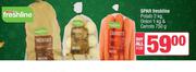 Spar Freshline Potato 2Kg, Onion 1Kg & Carrots 750g-All For