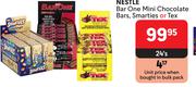 Nestle Barone Mini Chocolate Bars, Smarties Or Tex-24's