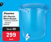 Pineware 20L Electric Water Bucket