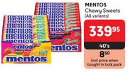 Mentos Chewy Sweets (All Variants)-40's