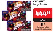 Cadbury Large Astros-40's