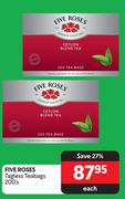 Five Roses Tagless Teabags-200's Each