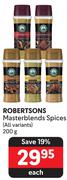 Robertsons Masterblends Spices (All Variants)-200g Each