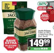 Jacobs Kronung Coffee Jar 200g Or Refill Pack 230g-Each