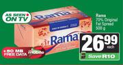 Rama 70% Original Fat Spread-500g Each