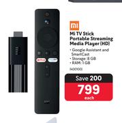 Mi TV Stick Portable Streaming Media Player(HD) 400100