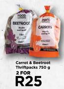 Carrot & Beetroot Thriftpacks-For 2 x 750g