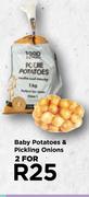 Baby Potatoes & Pickling Onions-For 2