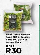 Food Lover's Summer Salad 200g, Season's Value 200g Or Cos Lettuce 150g-For 2