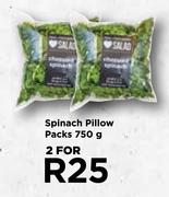 Spinach Pillow Packs-For 2 x 750g