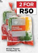 Mixed Pepper Thriftpack 4's Pack-For 2