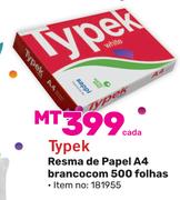 Typek Resma de Papel A4 branco com 500 folhas-cada