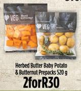 Herbed Butter Baby Potato & Butternut Prepacks-2 x 520g