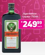 Jagermeister Liqueur-750ml Each