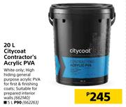 Citycoat Contractor's Acrylic PVA-20Ltr