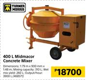 Turner Morris 400Ltr Midmacor Concrete Mixer