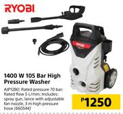 Ryobi 1400W 105 Bar High Pressure Washer AJP1280