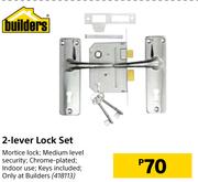 Builders 2-Lever Lock Set
