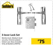 Builders 3-Lever Lock Set