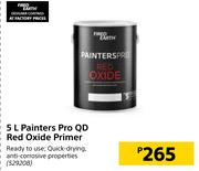 Fired Earth Painters Pro QD Red Oxide Primer-5Ltr