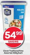 Clover Traditional Feta Assorted-400g Each